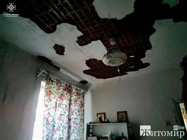 У селі на Чуднівщині горіла господарча будівля, а в Коростені - дах п У селі на Чуднівщині горіла господарча будівля, а в Коростені - дах п