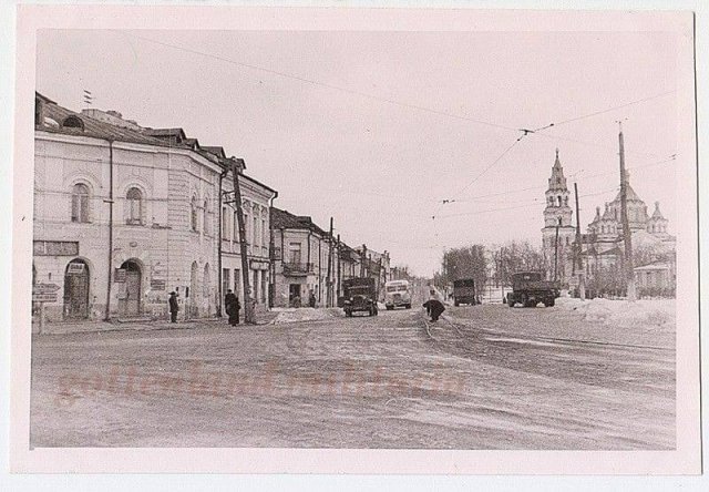 Площа Рози Люксембург в Житомирі в 40-х роках Площа Рози Люксембург в Житомирі в 40-х роках