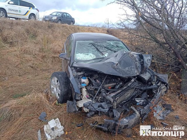 На Житомирщині Volkswagen з’їхав у кювет та врізався в дерево: постраждала 20-річна пасажирка. ФОТО На Житомирщині Volkswagen з’їхав у кювет та врізався в дерево: постраждала 20-річна пасажирка. ФОТО