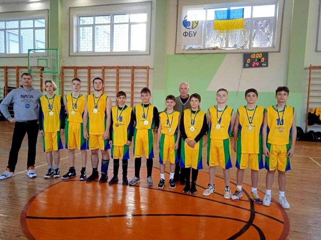 Спортсмени з бердичівського ліцею зайняли І місце на Чемпіонаті області з баскетболу
