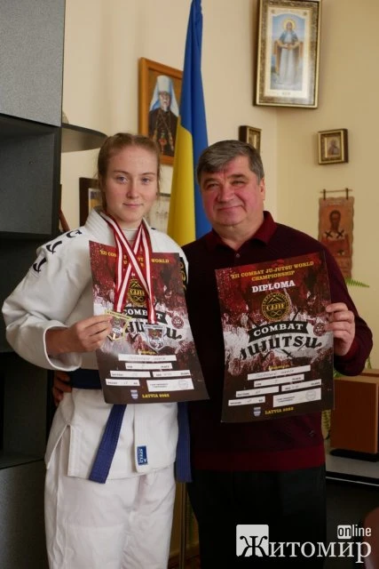 Спортсменка з Житомира виборола призові місця на Чемпіонаті світу з Комбат Дзю-Дзюцу