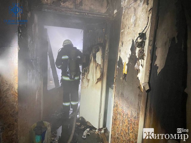 У Звягелі горіла квартира у дев У Звягелі горіла квартира у дев