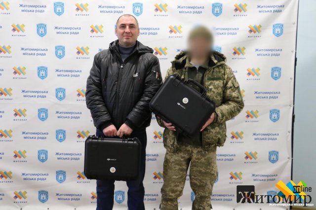 Військовим 30-ї бригади в Житомирі передали два квадрокоптери