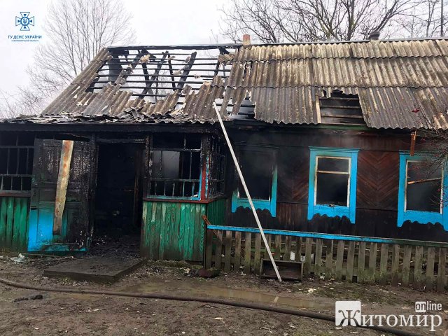 Під час ліквідації пожежі в селі Коростенського району рятувальники виявили тіло жінки. ФОТО Під час ліквідації пожежі в селі Коростенського району рятувальники виявили тіло жінки. ФОТО