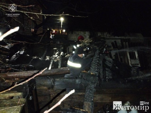 У селі Романівського району горіла господарська будівля: загинули 5 поросят. ФОТО