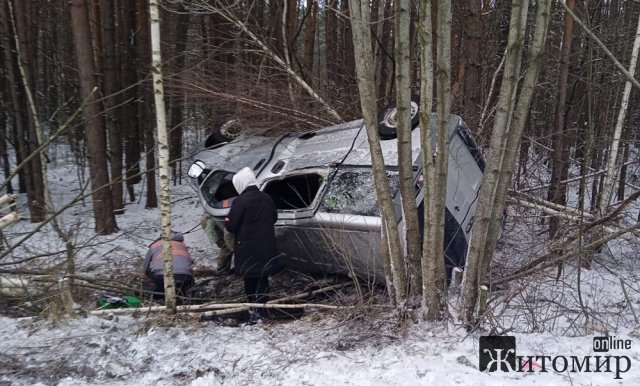 На автодорозі в Житомирській області Renault з’їхав у кювет та перекинувся: травмувалися 2 дітей та 3 дорослих. ФОТО На автодорозі в Житомирській області Renault з’їхав у кювет та перекинувся: травмувалися 2 дітей та 3 дорослих. ФОТО