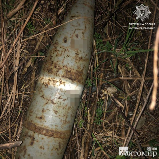 На вулиці Промисловій у Житомирі виявили боєприпас. ФОТО