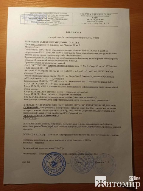 Юному бердичівлянину, який отримав удар електрострумом на даху потяга, потрібна фінансова підтримка Юному бердичівлянину, який отримав удар електрострумом на даху потяга, потрібна фінансова підтримка
