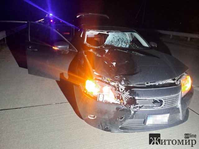 Неподалік Житомира Lexus збив пішохода: чоловік загинув. ФОТО Неподалік Житомира Lexus збив пішохода: чоловік загинув. ФОТО