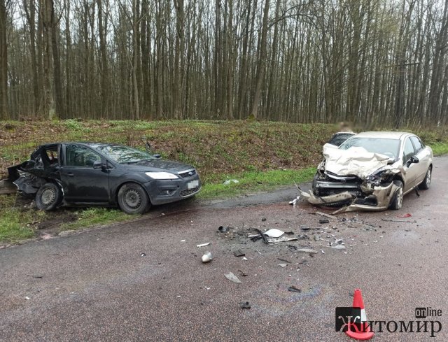 На Житомирщині у ДТП потрапили два автомобілі з дітьми. ФОТО На Житомирщині у ДТП потрапили два автомобілі з дітьми. ФОТО