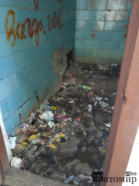В Олевському парку люди нажахались місцевим туалетом. ФОТО В Олевському парку люди нажахались місцевим туалетом. ФОТО