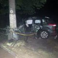 На Покровській у Житомирі Ford врізався в дерево, водій у реанімації. ФОТО На Покровській у Житомирі Ford врізався в дерево, водій у реанімації. ФОТО