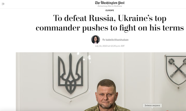 Залужний: Ми будемо вбивати ворога на його території, але власною зброєю Залужний: Ми будемо вбивати ворога на його території, але власною зброєю