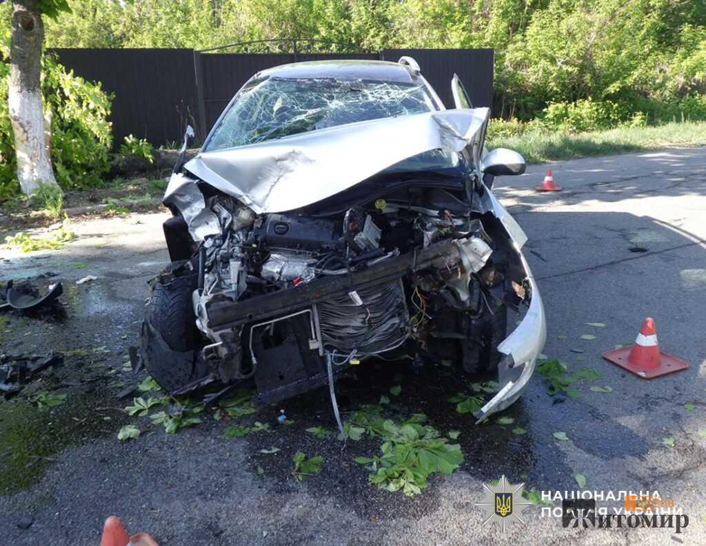 На півночі Житомирщини жінка на Renault зіткнулася з деревом - Події. Джерело: Zhitomir-OnLine На півночі Житомирщини жінка на Renault зіткнулася з деревом - фото №