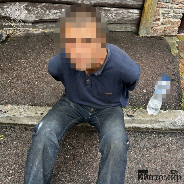 На Бориса Тена житомирянин розбив скло у припаркованому автомобілі: хулігана затримали. ФОТО На Бориса Тена житомирянин розбив скло у припаркованому автомобілі: хулігана затримали. ФОТО