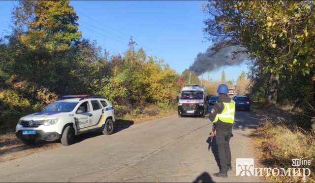 У поліції повідомили, що ракетний обстріл у Житомирі прийшовся на об‘єкт інфраструктури та територію ТОВ