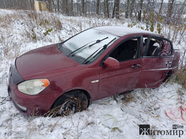 На трасі Київ-Чоп у Житомирській області Hyundai з На трасі Київ-Чоп у Житомирській області Hyundai з