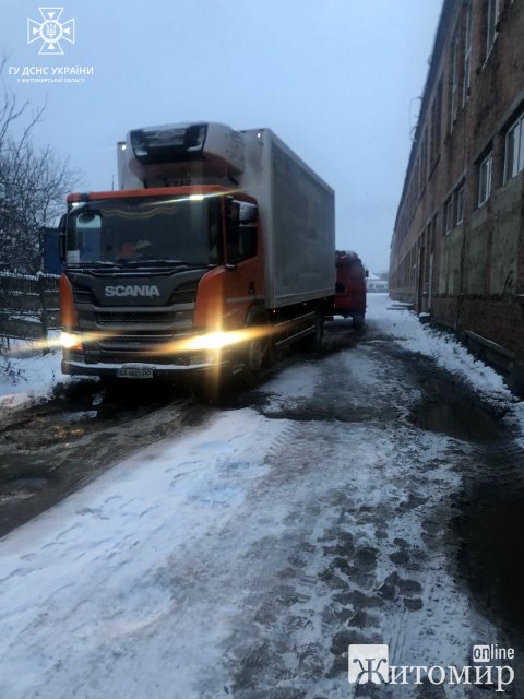 Рятувальники витягували з кювету на трасі в Житомирській області Fiat: в авто були діти та дорослі. ФОТО