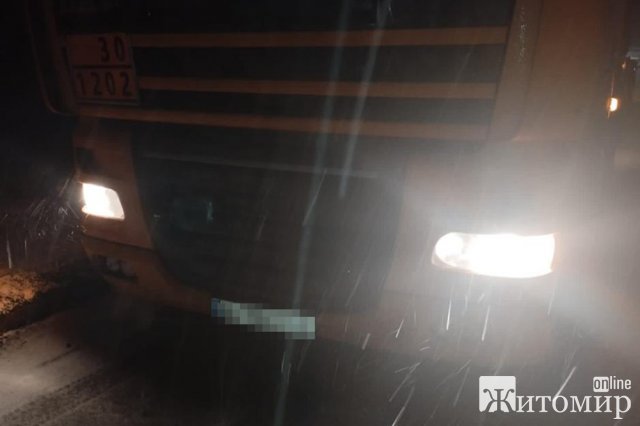 На Житомирщині патрульні зупинили DAF: у причепі було понад 6 тис. л дизпалива без необхідних документів. ФОТО