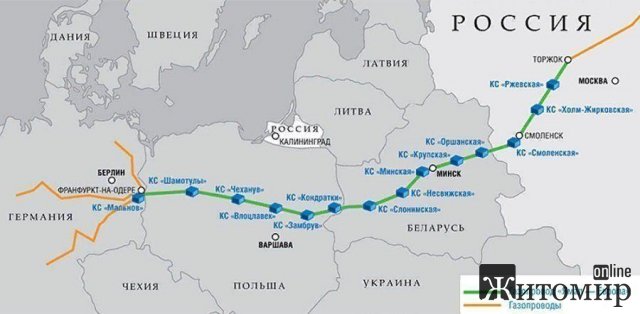 Прокачування газу з Росії в Європу через Білорусь впало до нуля, – Reuters Прокачування газу з Росії в Європу через Білорусь впало до нуля, – Reuters