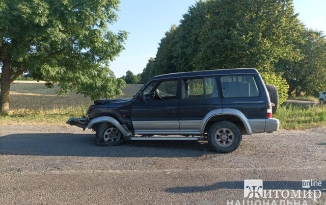 На дорозі в Житомирській області ВАЗ зіткнувся з Mitsubishi, з’їхав у кювет та перекинувся. ФОТО На дорозі в Житомирській області ВАЗ зіткнувся з Mitsubishi, з’їхав у кювет та перекинувся. ФОТО