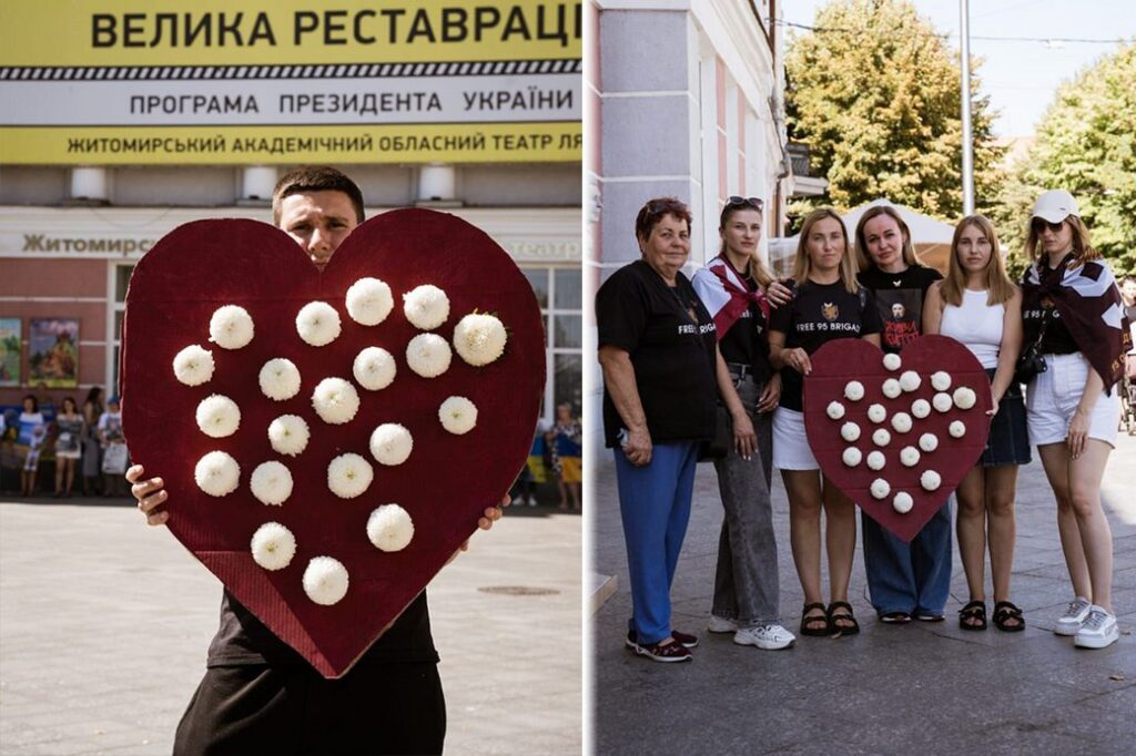 Житомир вшанував військовополонених і зниклих безвісти хвилиною мовчання та символічними перформансами - фото №3