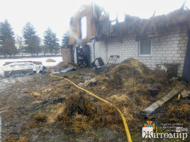 У селі Житомирської області горіла господарча будівля: рятувальники 9 разів підвозили воду. ФОТО У селі Житомирської області горіла господарча будівля: рятувальники 9 разів підвозили воду. ФОТО
