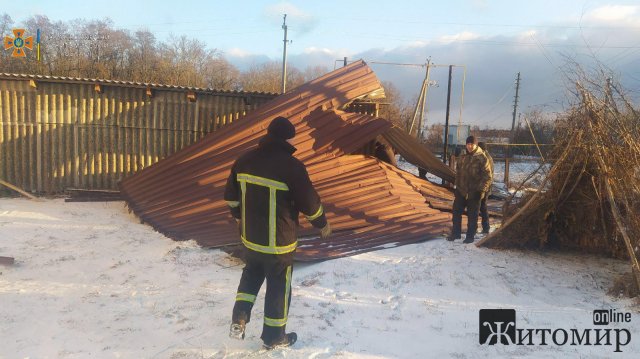 На Житомирщині негода знову повалила дерева та "порозкидала" покрівлю. ФОТО На Житомирщині негода знову повалила дерева та "порозкидала" покрівлю. ФОТО