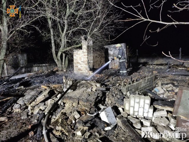 У селі біля Житомира згорів будинок: загинув 33-річний власник. ФОТО У селі біля Житомира згорів будинок: загинув 33-річний власник. ФОТО