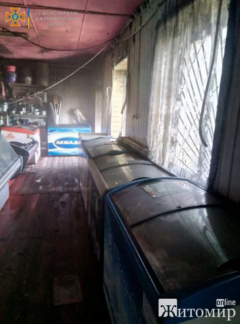 В одному з магазинів на Житомирщині горіла морозильна камера. ФОТО В одному з магазинів на Житомирщині горіла морозильна камера. ФОТО