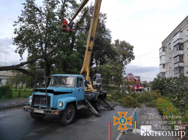 За добу рятувальники Житомирщини тричі надавали допомогу у розрізанні дерев, що в впали на проїжджу частину За добу рятувальники Житомирщини тричі надавали допомогу у розрізанні дерев, що в впали на проїжджу частину