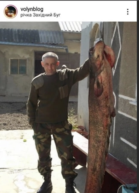 Волинянин спіймав 46-кілограмового сома. ФОТО Волинянин спіймав 46-кілограмового сома. ФОТО
