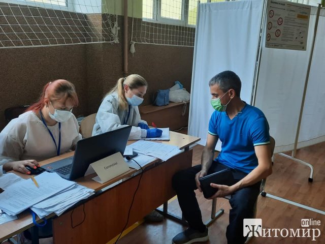 У Житомирі запрацював центр вакцинації. ФОТО У Житомирі запрацював центр вакцинації. ФОТО