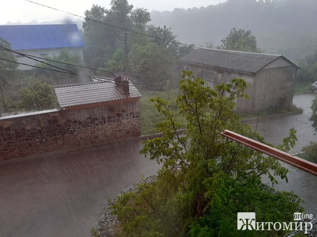 В одному з мікрорайонів Житомира через грім зникло світло. ФОТО