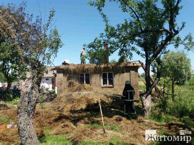 Селяни спільно з рятувальниками гасили займання в дерев Селяни спільно з рятувальниками гасили займання в дерев