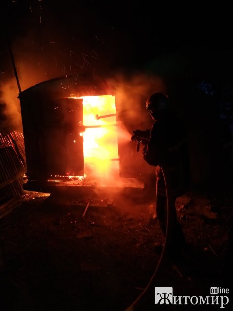 В Андрушівському районі гасили займання сухої трави та недіючого магазину. ФОТО В Андрушівському районі гасили займання сухої трави та недіючого магазину. ФОТО