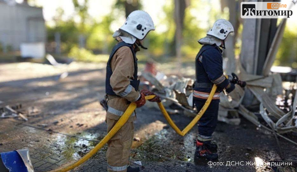 Після обстрілів АЗС та об’єктів інфраструктури на Житомирщині атмосферному повітрю завдано шкоди на понад 105 тис. грн