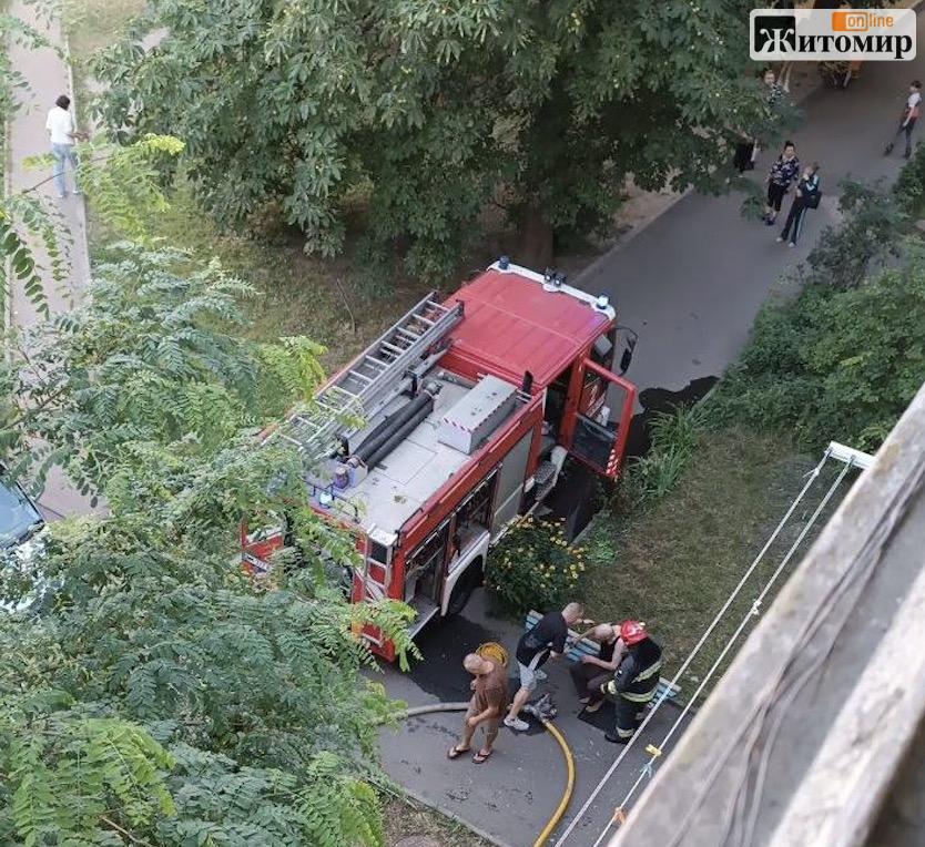 У Житомирі повідомляють про пожежу на провулку Художника Максименка