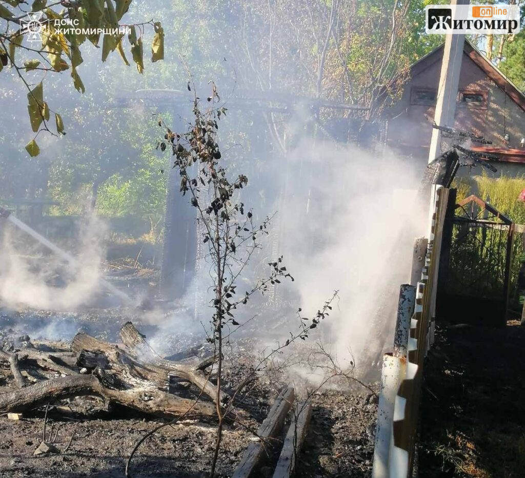 У Коростені вогонь із сухостою перекинувся на дві господарські будівлі - Події. Джерело: Zhitomir-OnLine У Коростені вогонь із сухостою перекинувся на дві господарські будівлі - фото №
