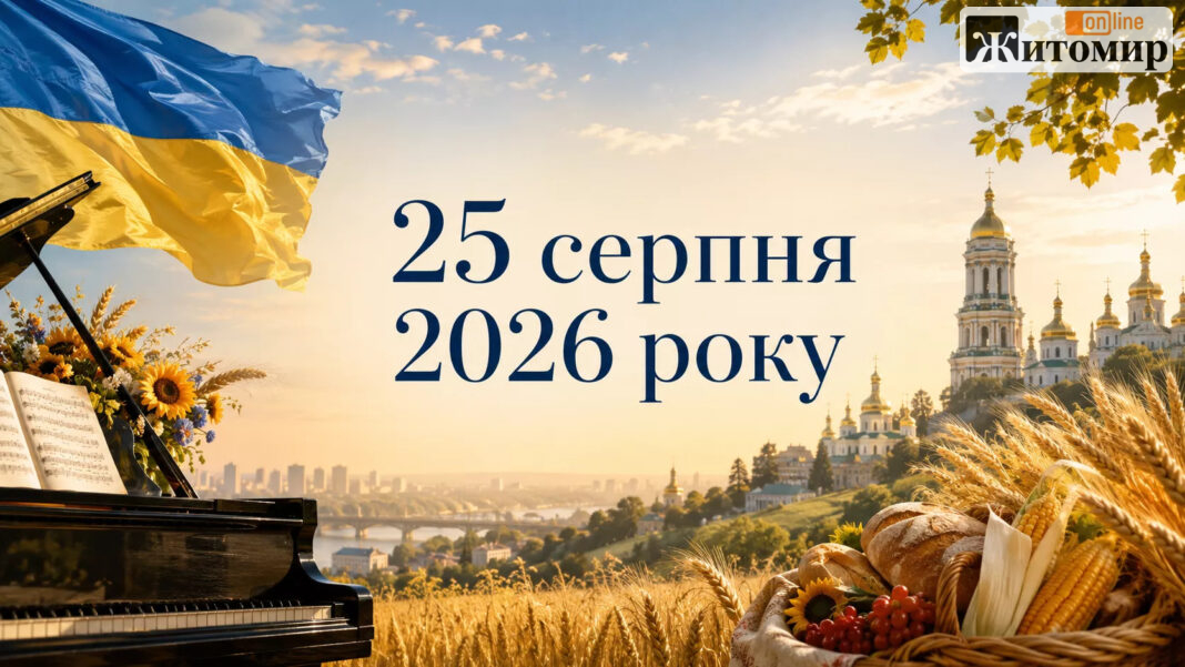 25 серпня 2026: яке свято та хто народився у цей день, ціни на пальне та прогноз погоди на Житомирщині