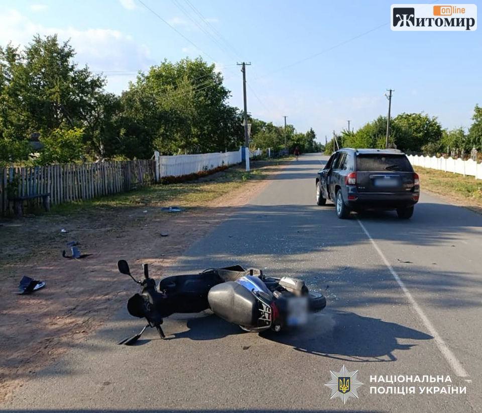 У Житомирському районі в ДТП за участю мотоциклів травмувалися шестеро людей, серед них троє неповнолітніх - фото №2