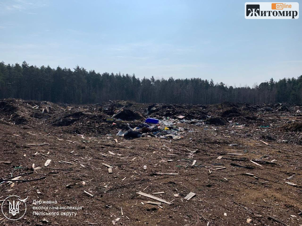 На Житомирщині суд зобов’язав «Ліси України» очистити 1,7 га земель від тирси та відходів - фото №1
