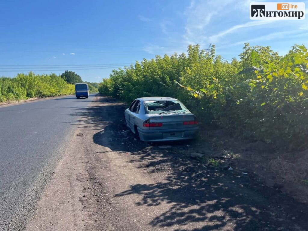 На трасі М-21 біля Андріївки тижнями стоїть покинуте авто: кажуть, що власника забрали в ТЦК - фото №1