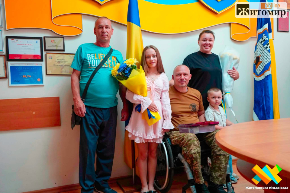 Житомирянину, лейтенанту Національної гвардії України Івану Кондратюку, вручили три військові нагороди