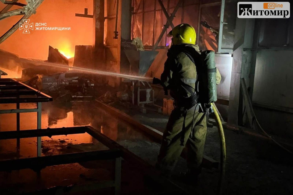 У Житомирі понад п’ять годин гасили масштабну пожежу на підприємстві - Події. Джерело: Zhitomir-OnLine У Житомирі понад п’ять годин гасили масштабну пожежу на підприємстві - фото №2