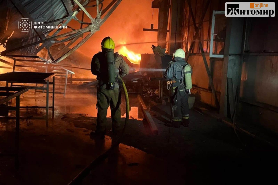 У Житомирі понад п’ять годин гасили масштабну пожежу на підприємстві - Події. Джерело: Zhitomir-OnLine У Житомирі понад п’ять годин гасили масштабну пожежу на підприємстві - фото №3