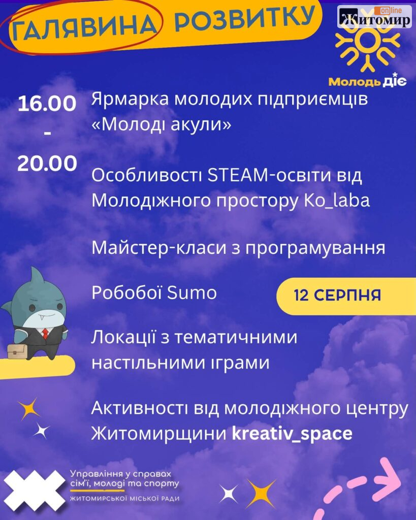 День молоді у Житомирі: програма свята - Культура. Джерело: Zhitomir-OnLine День молоді у Житомирі: програма свята - фото №1