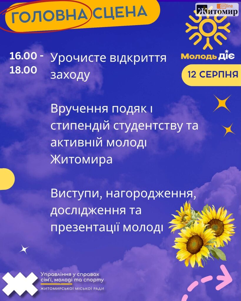 День молоді у Житомирі: програма свята - Культура. Джерело: Zhitomir-OnLine День молоді у Житомирі: програма свята - фото №2