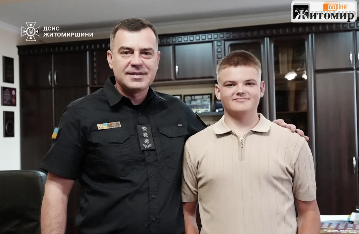 14-річний Давид із Житомирщини, який врятував друга на ставку, став лауреатом «Героя-рятувальника року»