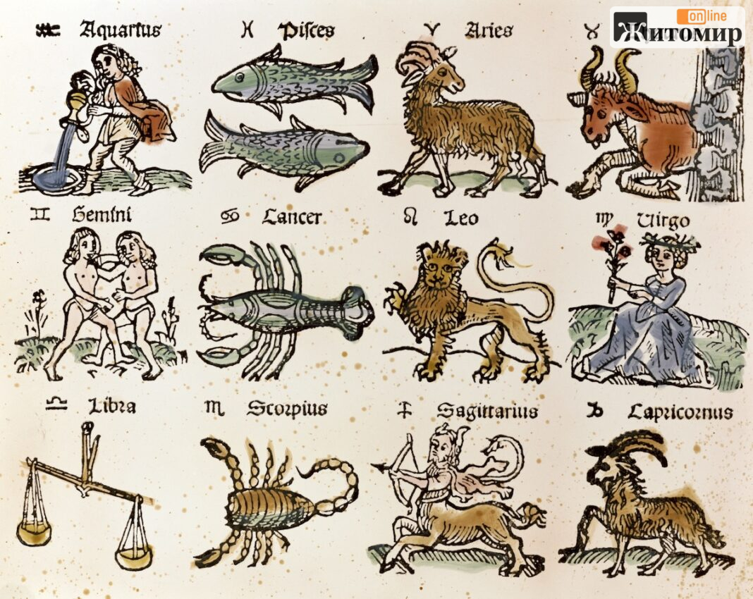 Zodiac_German_Woodcut Дванадцять знаків Зодіаку — гороскоп на 16 вересня 2026 року